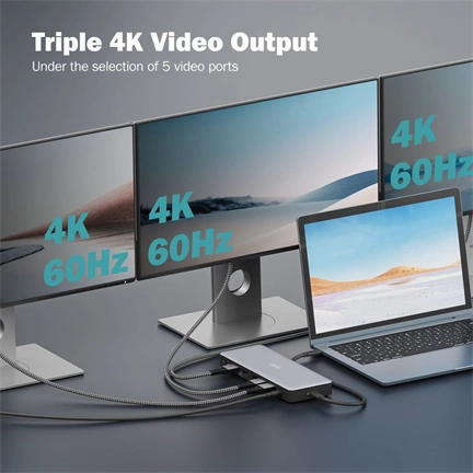 Digitus 13in1 USB-C Docking Station Silver
