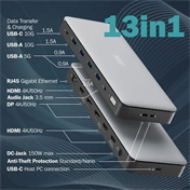 Digitus 13in1 USB-C Docking Station Silver