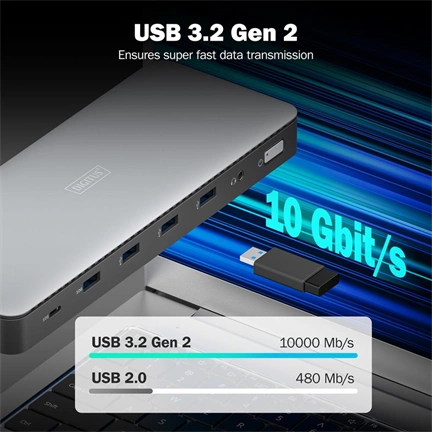 Digitus 13in1 USB-C Docking Station Silver