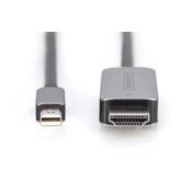 Digitus 8K Mini DisplayPort Adapter Cable Mini DP - HDMI Type A 1m Black