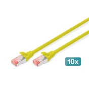 Digitus CAT6 S-FTP Patch Cable 0,5m Yellow (10db)