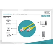 Digitus CAT6 S-FTP Patch Cable 0,5m Yellow (10db)