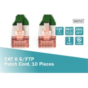 Digitus CAT6 S-FTP Patch Cable 5m Green (10db)