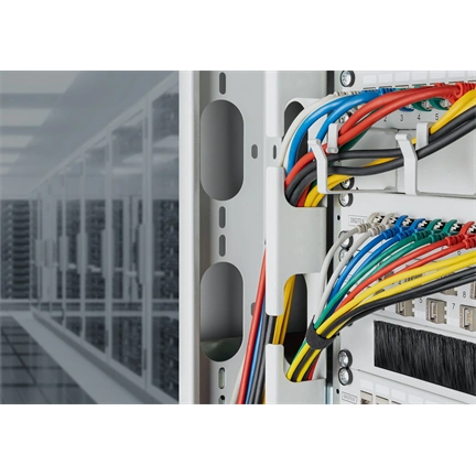 Digitus CAT 6A F-FTP keskeny patch kábel, 0,3 m, zöld, 10 db