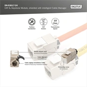 Digitus CAT 6A Keystone Jack, shielded
