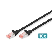 Digitus CAT 6 S-FTP Patch Cable 5m Black (10db)