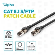 Digitus CAT 8.1 S/FTP patch kábel, 1 m, 10 db