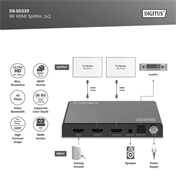 Digitus DS-55339 8K HDMI Splitter