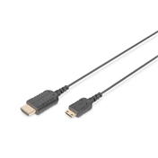 Digitus HDMI High Speed con. cable, type C - A, HighFlex
