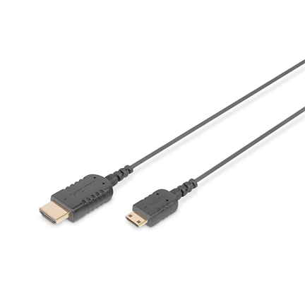 Digitus HDMI High Speed con. cable, type C - A, HighFlex
