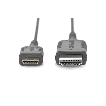 Digitus HDMI High Speed con. cable, type C - A, HighFlex
