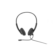 Digitus On Ear Office Headset with Noise Reduction 2x3.5 mm Stereo Black