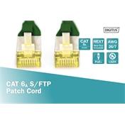 Digitus Professional Cat6A S/FTP PU patch 5m zöld