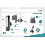Digitus Smart Full HD Outdoor Camera with LED Floodlight WiFi + Voice Control