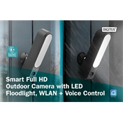 Digitus Smart Full HD Outdoor Camera with LED Floodlight WiFi + Voice Control