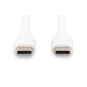Digitus USB-C Silicone charging cable USB-C to USB-C USB 2.0 60W 0,5m White