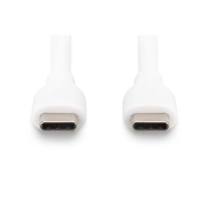 Digitus USB-C Silicone charging cable USB-C to USB-C USB 2.0 60W 0,5m White