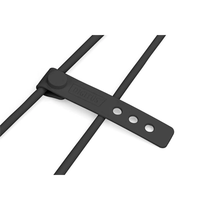 Digitus USB-C Silicone charging cable USB-C to USB-C USB 2.0 60W 1m Black