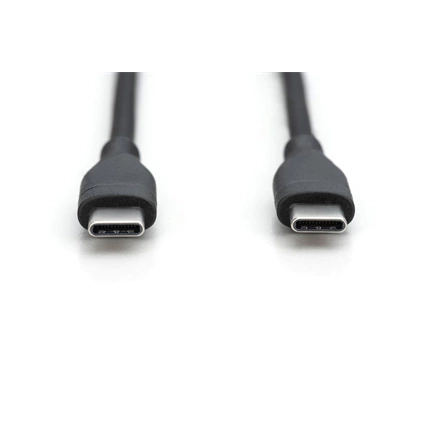 Digitus USB-C Silicone charging cable USB-C to USB-C USB 2.0 60W 2m Black