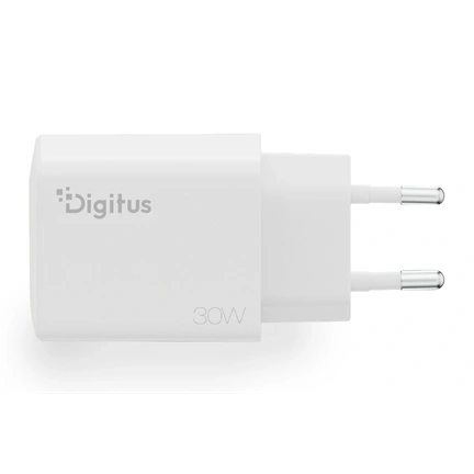 Digitus USB GaN töltő 30W, 1 db USB-C, 1 db USB-A