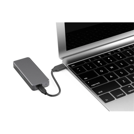 Digitus USB M.2 hard disk enclosure SSD external NVMe  20Gbps USB 3.2 Gen2x2 aluminum