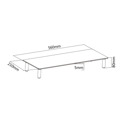 Digitus üveg monitorállvány