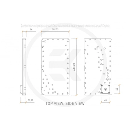 EK Water Blocks EK-Classic DP Front PC-O11D D-RGB + SPC PWM Dist