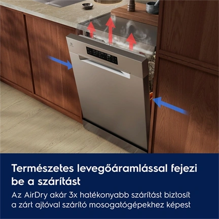 ELECTROLUX E52SD110SW Mosogatógép, 13 terítékes, AirDry technológis, 60cm, Fehér