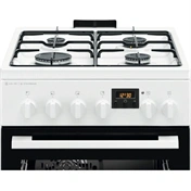 ELECTROLUX LKK560232W Kombinált tűzhely, sütő:58L, SteamBake, 50x60cm, Fehér