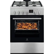 ELECTROLUX LKK664221X Kombinált tűzhely, sütő: 58L, SteamBake, AirFry, 60x60cm, Inox