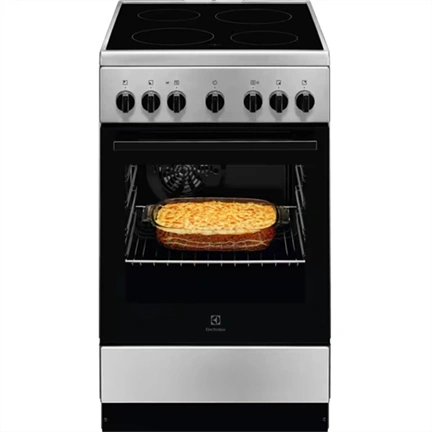 ELECTROLUX LKR562055X Kerámialapos tűzhely, Termosztát, sütő:58L, grill, 50x60cm, Inox