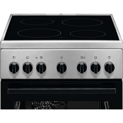 ELECTROLUX LKR562055X Kerámialapos tűzhely, Termosztát, sütő:58L, grill, 50x60cm, Inox