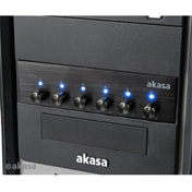 ELŐLAPI PANEL AKASA 5,25" FC.Six Fan-Controller - Fekete
