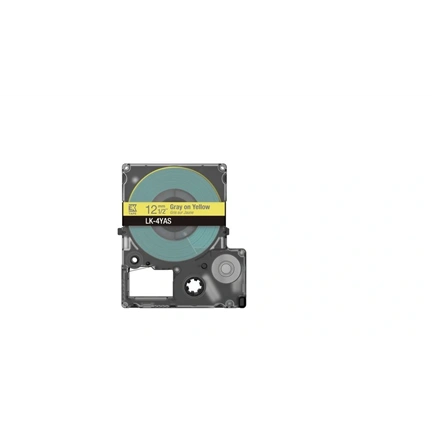 EPSON Colour Tape Yellow/Grey 12mm 8m LK-4YAS