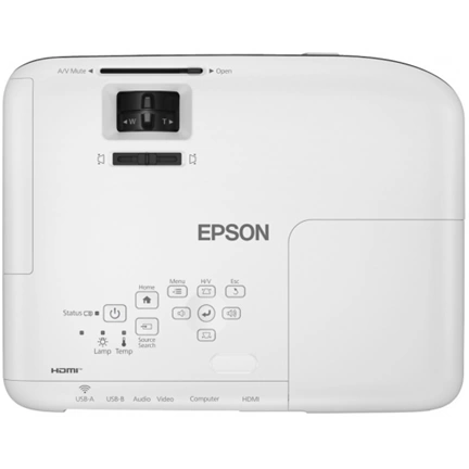 EPSON EB-W51 (3LCD, 1280x800, 16:10 (WXGA), 4000 AL, 16 000:1, HDMI/VGA/USB)