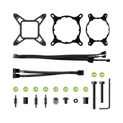 EVGA CLCx All-In-One LCD 2x140mm PWM ARGB Fans 280mm