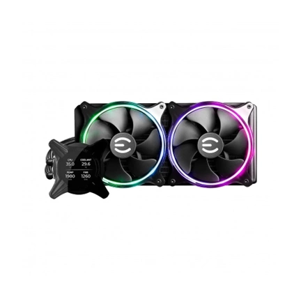 EVGA CLCx All-In-One LCD 2x140mm PWM ARGB Fans 280mm