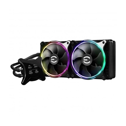 EVGA CLCx All-In-One LCD 2x140mm PWM ARGB Fans 280mm