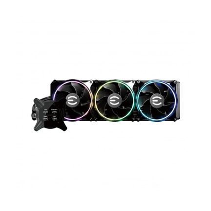 EVGA CLCx All-In-One LCD 3x120mm PWM ARGB Fans 360mm