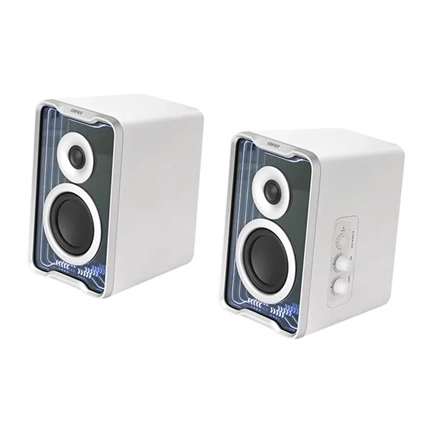 Edifier QR30 2.0 asztali aktív Bluetooth hangszóró, fehér
