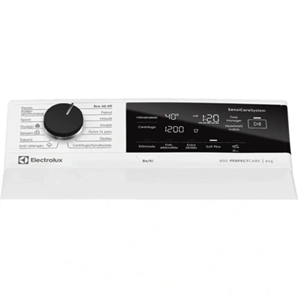 Electrolux EW6T326H PerfectCare felültöltős mosógép, ökoinverter motor, Antiallergén program gőzzel 6 kg, 1200 f/p., Tim
