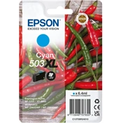 Epson 503XL - 6.4 ml - XL - cyan - original - blister with RF/acoustic alarm - ink cartridge - for Expression Home XP-52
