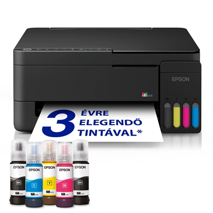 Epson EcoTank L3352 többfunkciós nyomtató, Wi-Fi-s, színes, külső tintatartályos, A4-es