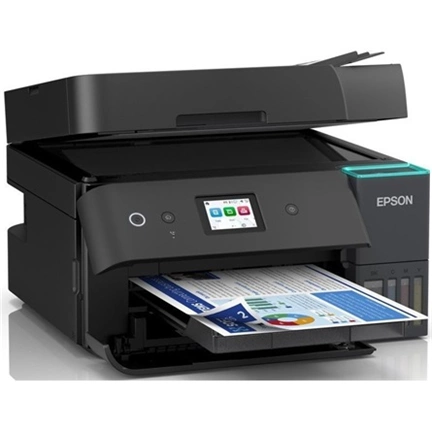 Epson EcoTank L6390 színes tintasugaras A4 MFP, ADF, duplex, LAN, WIFI, fekete