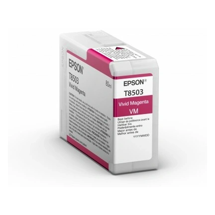 Epson T8503 - 80 ml - vivid magenta - original - ink cartridge - for SureColor P800