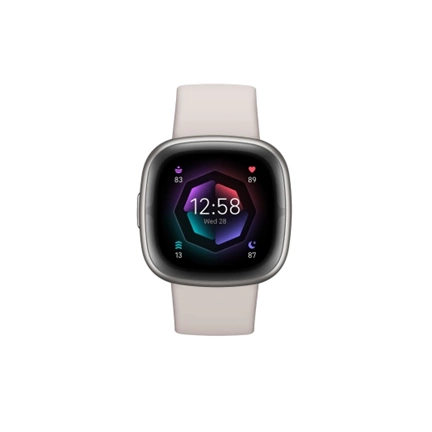 FITBIT Sense 2 - Lunar White / Platinum Aluminum