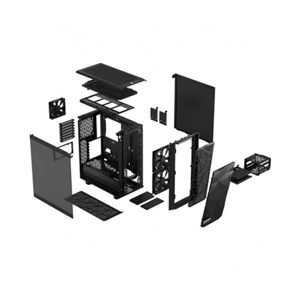 FRACTAL DESIGN Meshify 2 Compact Light Tempered Glass Black