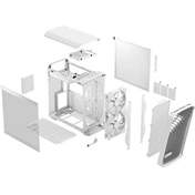 FRACTAL DESIGN Torrent Compact - White RGB Clear Tint