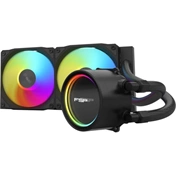 FSP AE24 komplett vízhűtőrendszer RGB világítással, 240mm, fekete