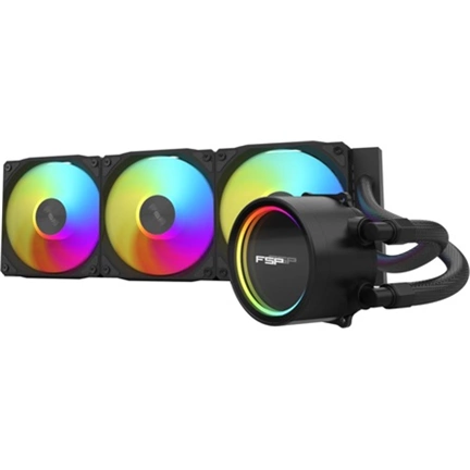 FSP AE36 komplett vízhűtőrendszer RGB világítással, 360mm, fekete